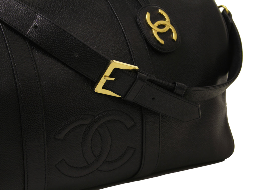 Chanel  Black Caviar Small Duffel