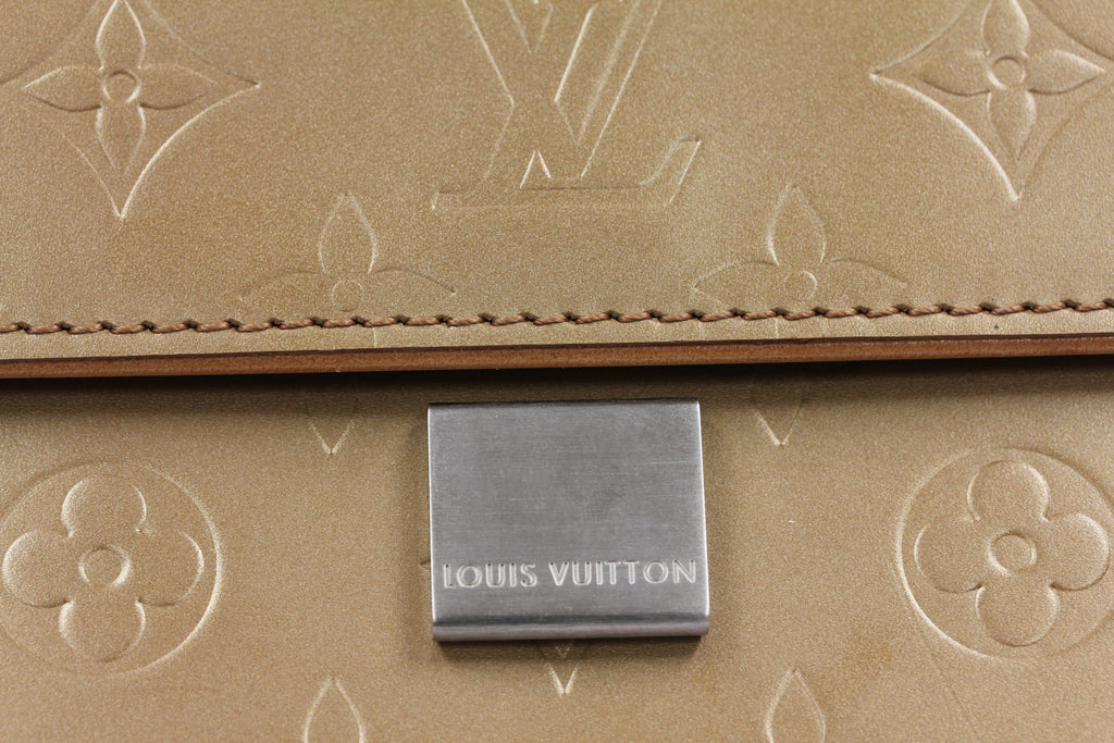 Louis Vuitton Gold Monogram Matte Finish Webster Street Shoulder Bag