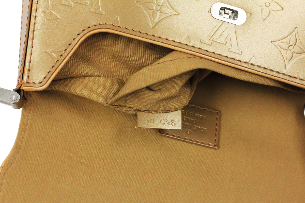 Louis Vuitton Gold Monogram Matte Finish Webster Street Shoulder Bag