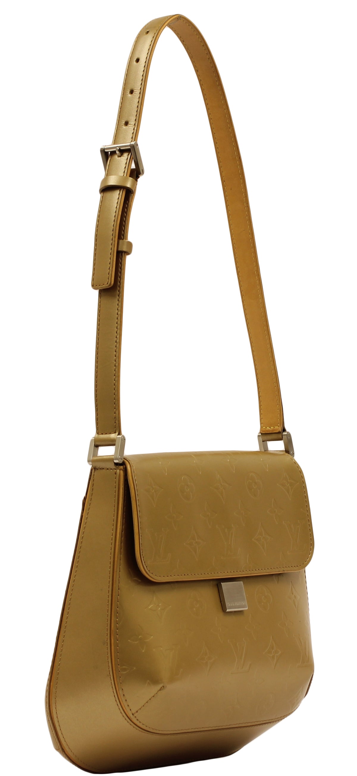 Louis Vuitton Gold Monogram Matte Finish Webster Street Shoulder Bag