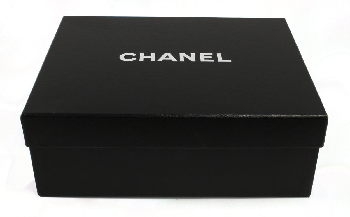 Chanel Black Leather Quilted Clogs w. CC Twist Lock