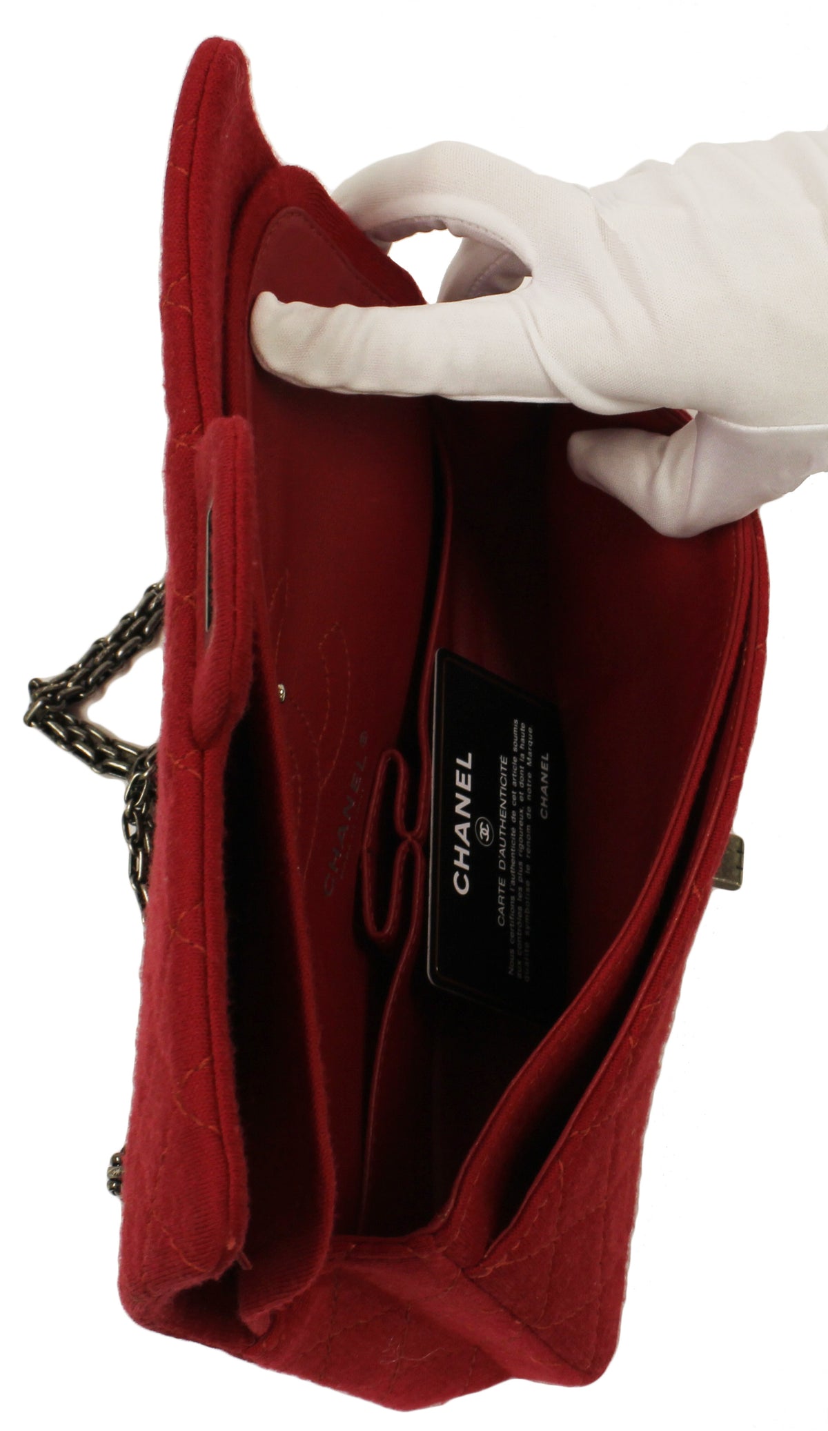 Chanel Reissue Red Jersey Double Flap Bag