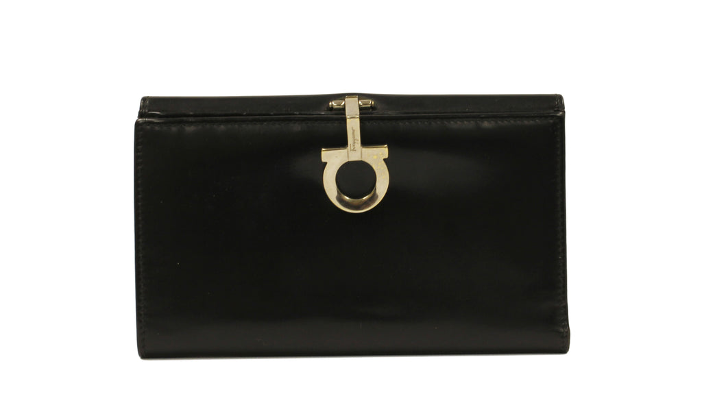 Salvatore Ferragamo Icona Continental Wallet - Black