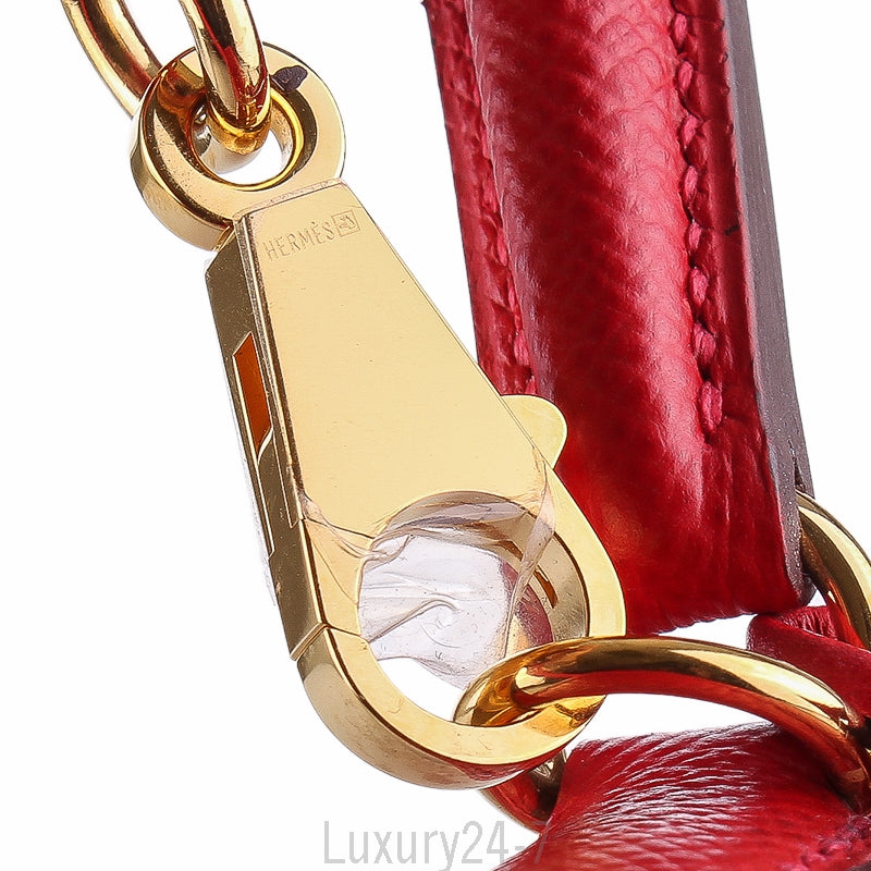 Hermès Rouge Casaque Epsom Kelly 25 PHW