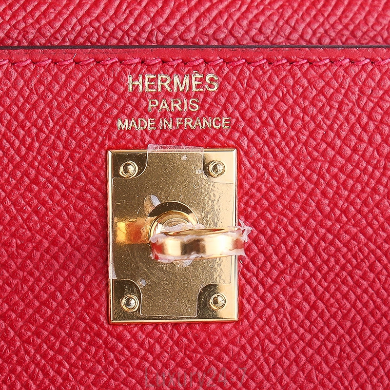 Hermès Rouge Casaque Epsom Kelly 25 PHW