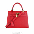Hermès Rouge Casaque Epsom Kelly 25 PHW