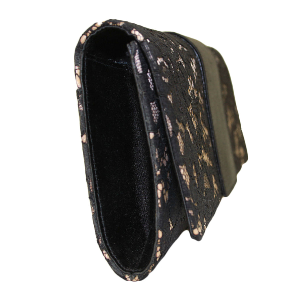 Oscar De La Renta Embroidered Lace Clutch
