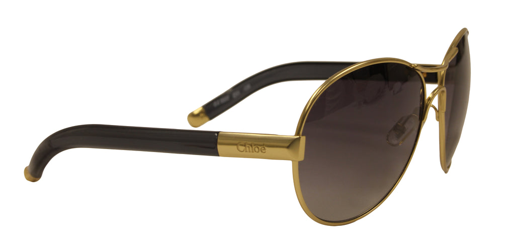 Chloe Black & Gold Sunglasses
