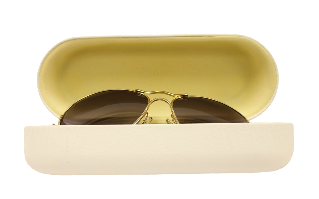 Chloe Black & Gold Sunglasses