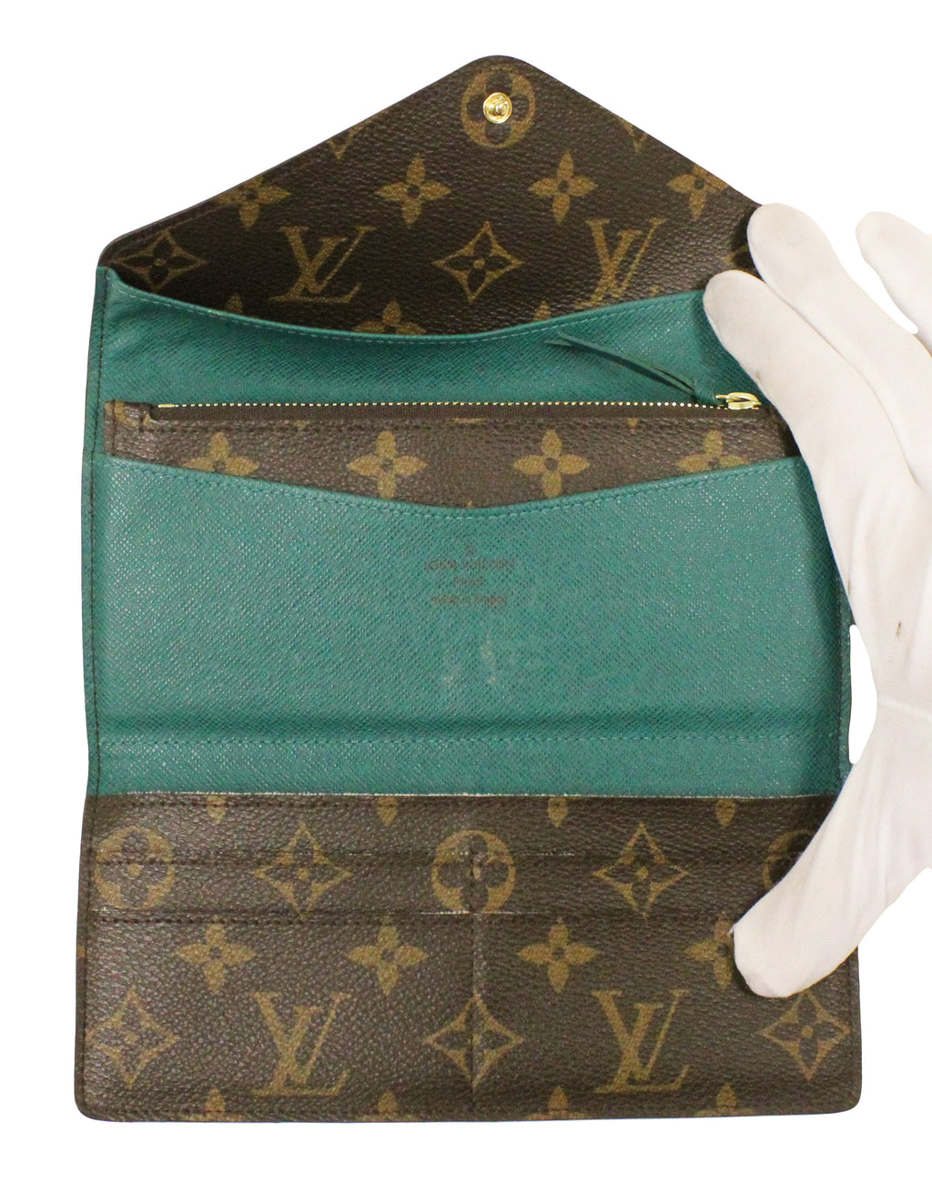 Louis Vuitton Monogram Canvas Josephine Wallet Green
