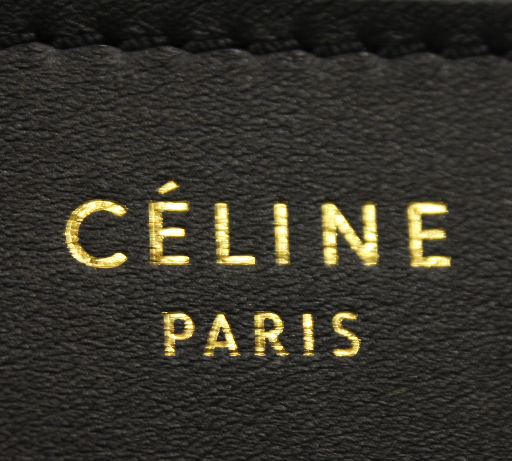 CÉLINE Mini Luggage Tote Tri-Color Leather and Suede