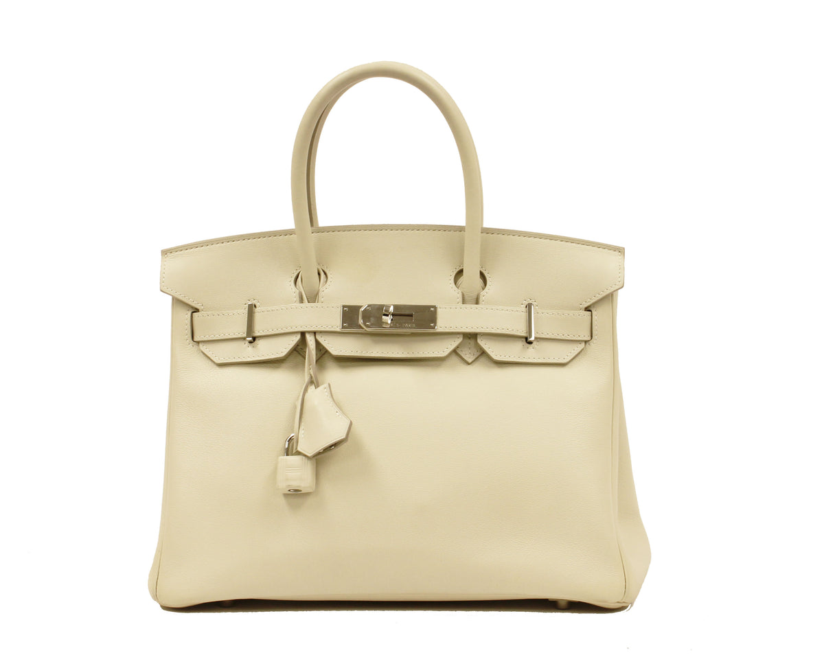Hermès Birkin White 30cm Swift Leather