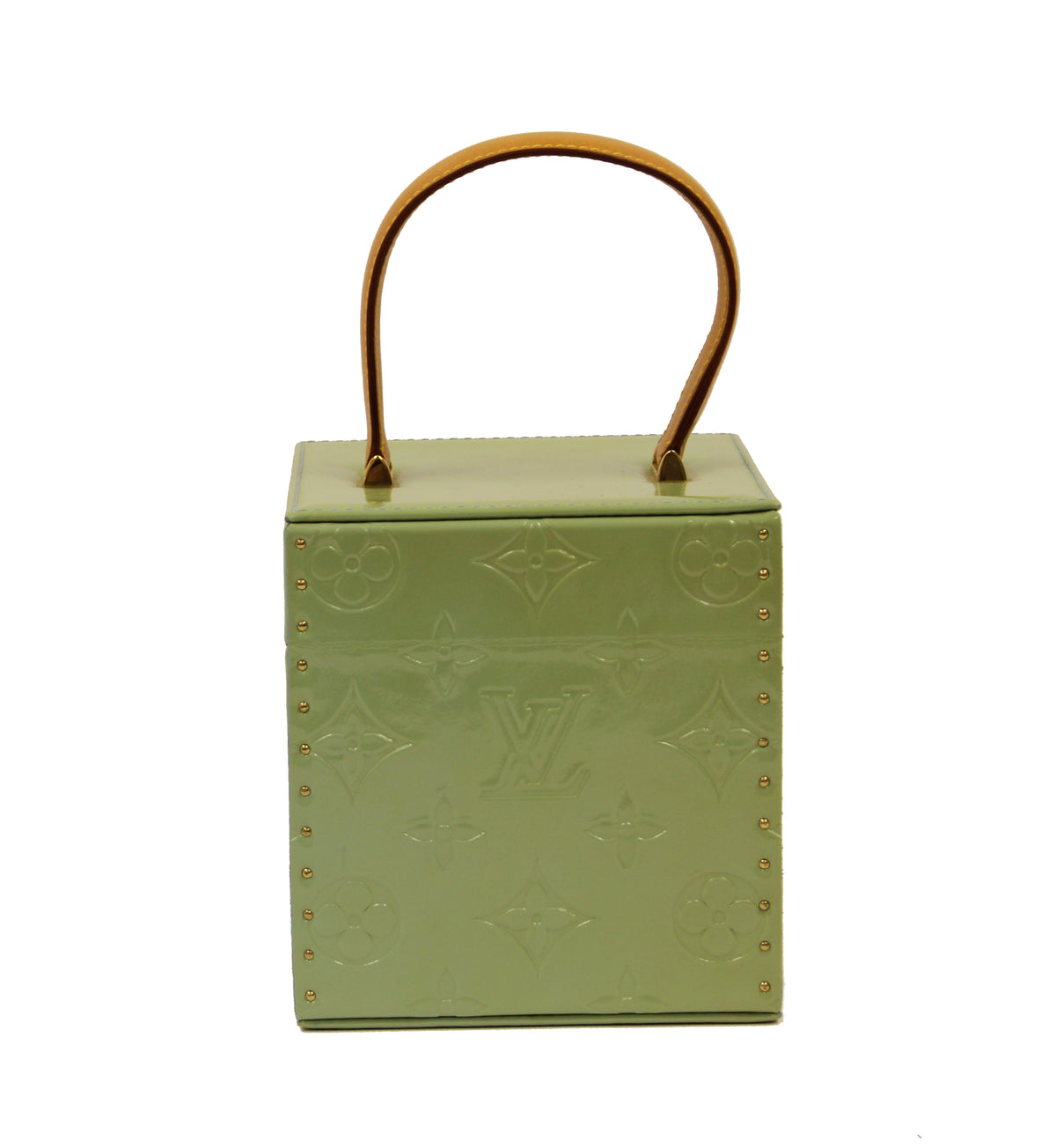 Louis Vuitton Green Monogram Vernis Leather Bleeker Jewelry Box