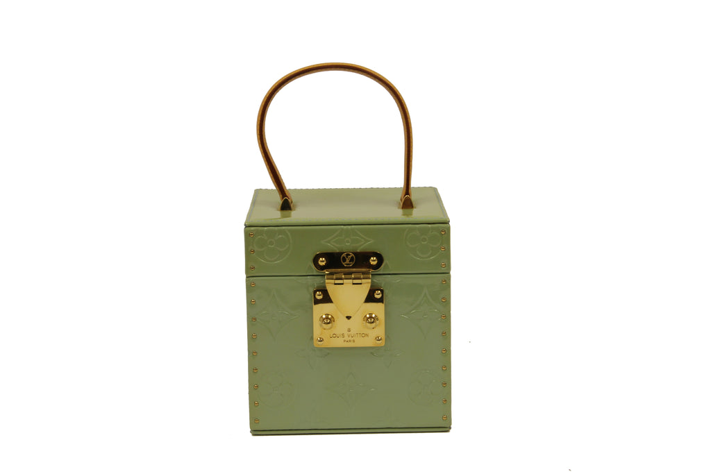 Louis Vuitton Green Monogram Vernis Leather Bleeker Jewelry Box
