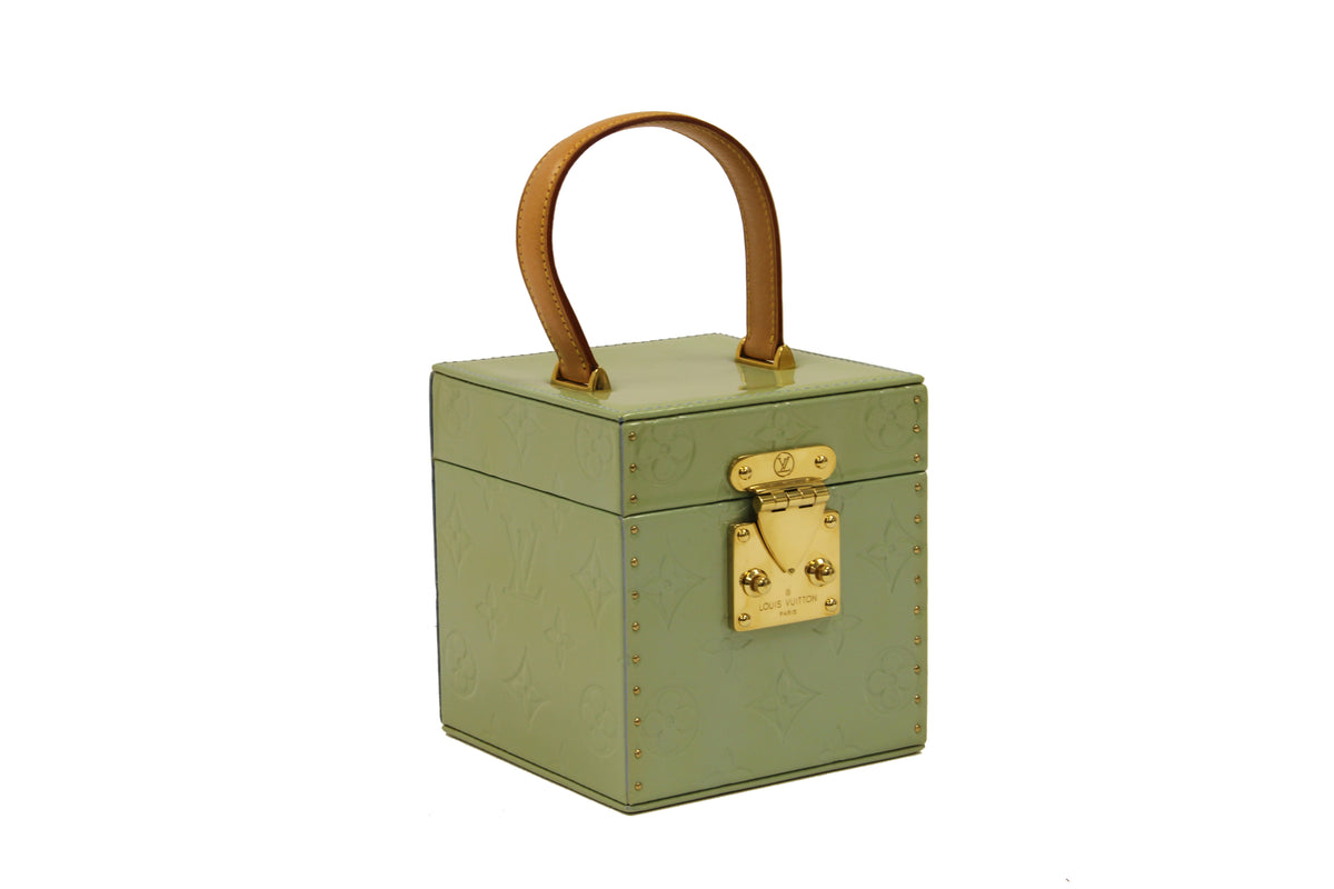 Louis Vuitton Green Monogram Vernis Leather Bleeker Jewelry Box