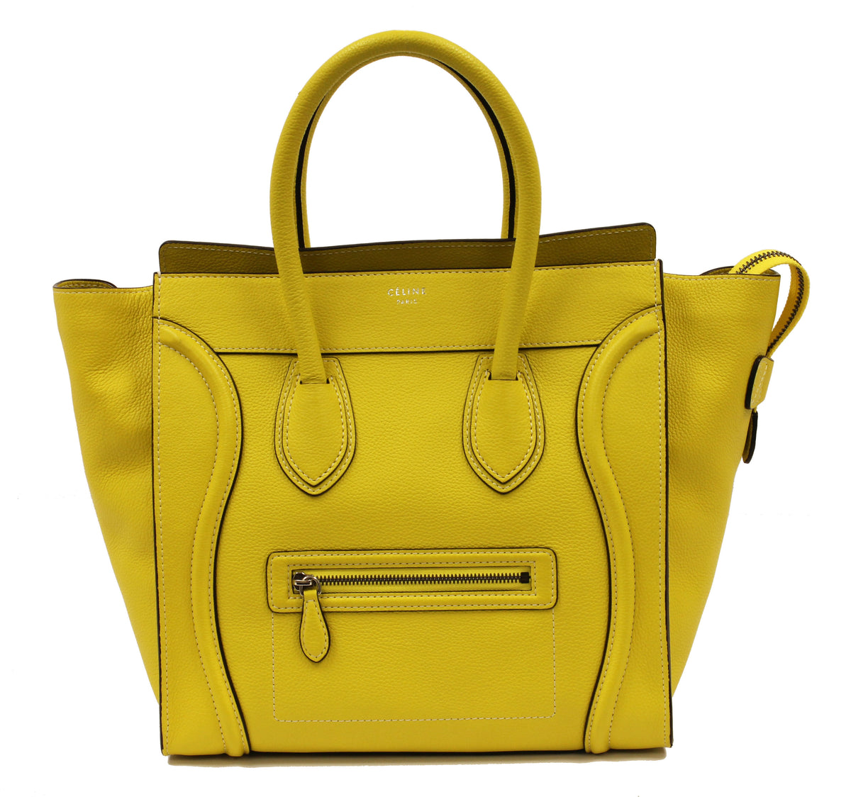 CÉLINE Mini  Luggage Tote Yellow