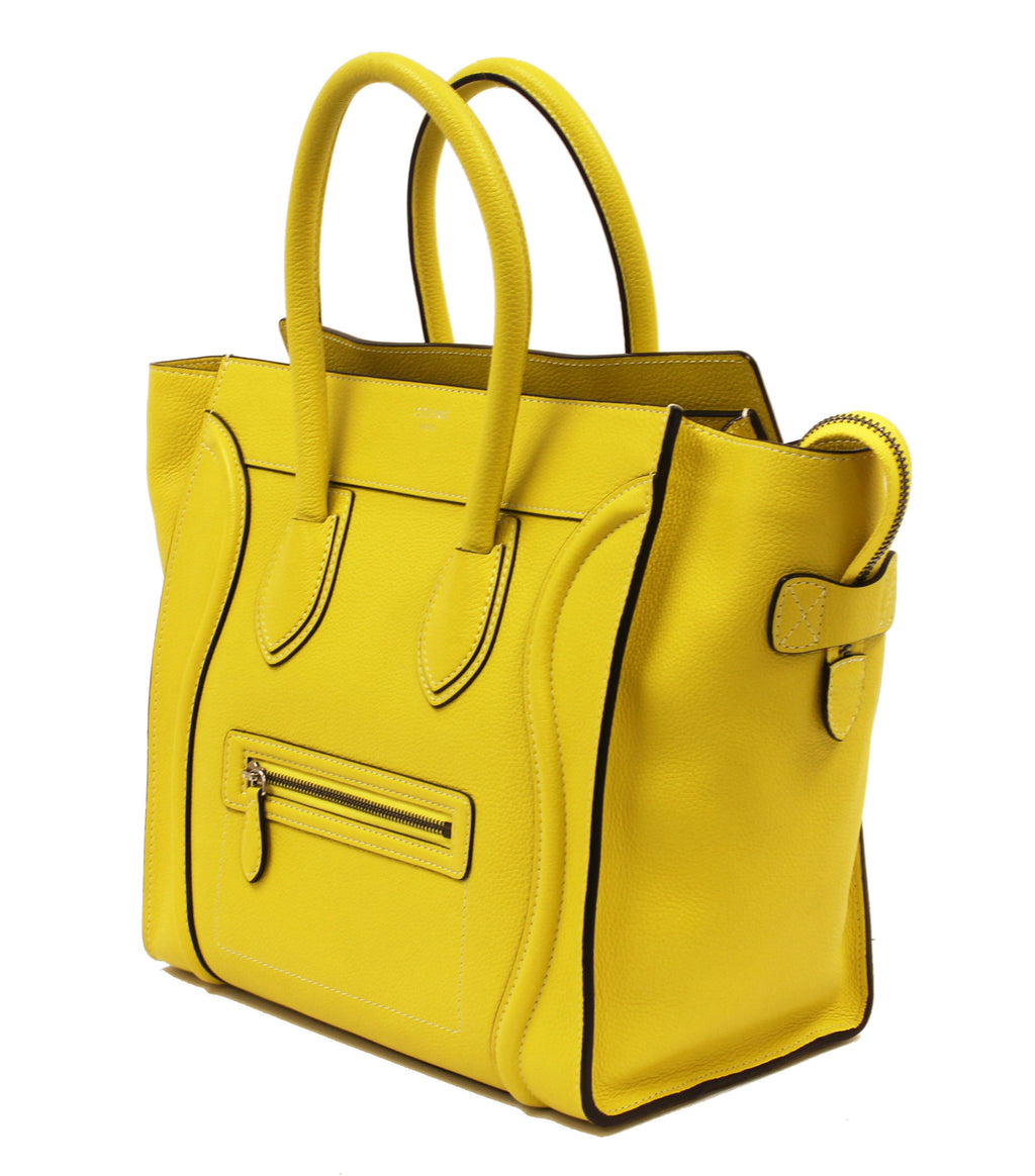 CÉLINE Mini  Luggage Tote Yellow