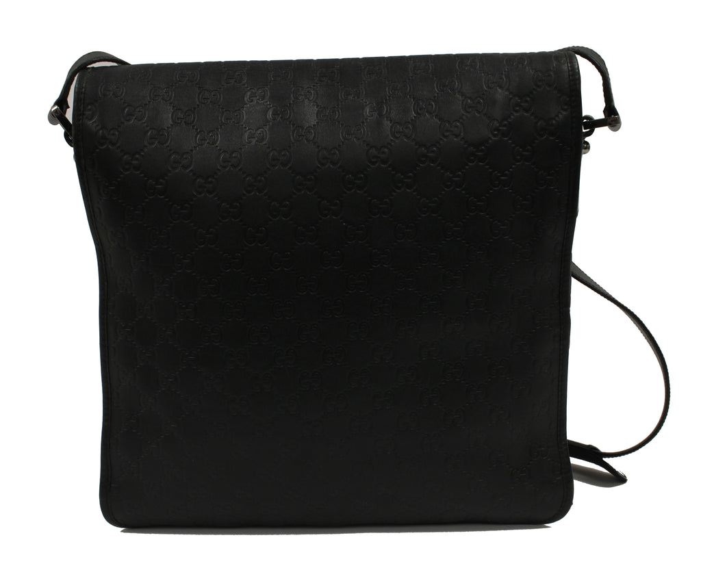 Gucci Mens Leather Messenger Bag