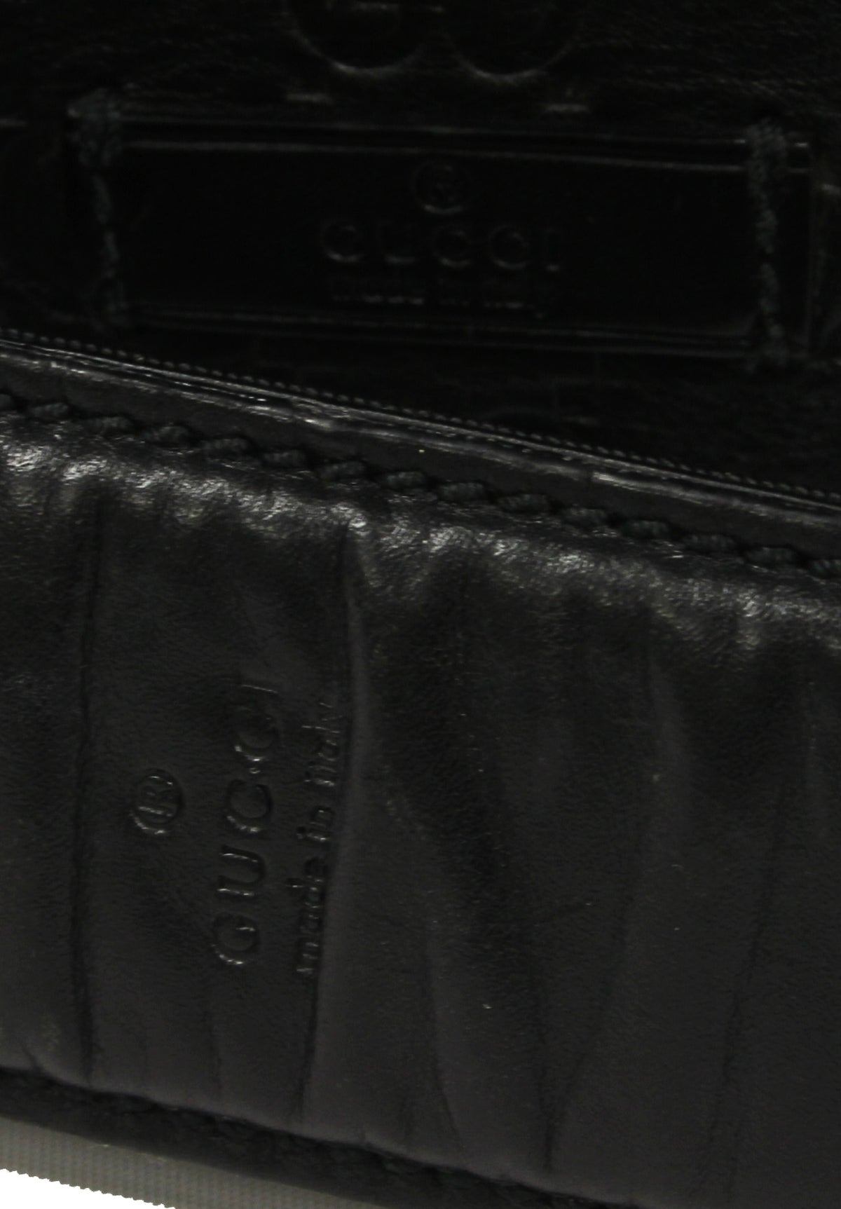 Gucci Mens Leather Messenger Bag
