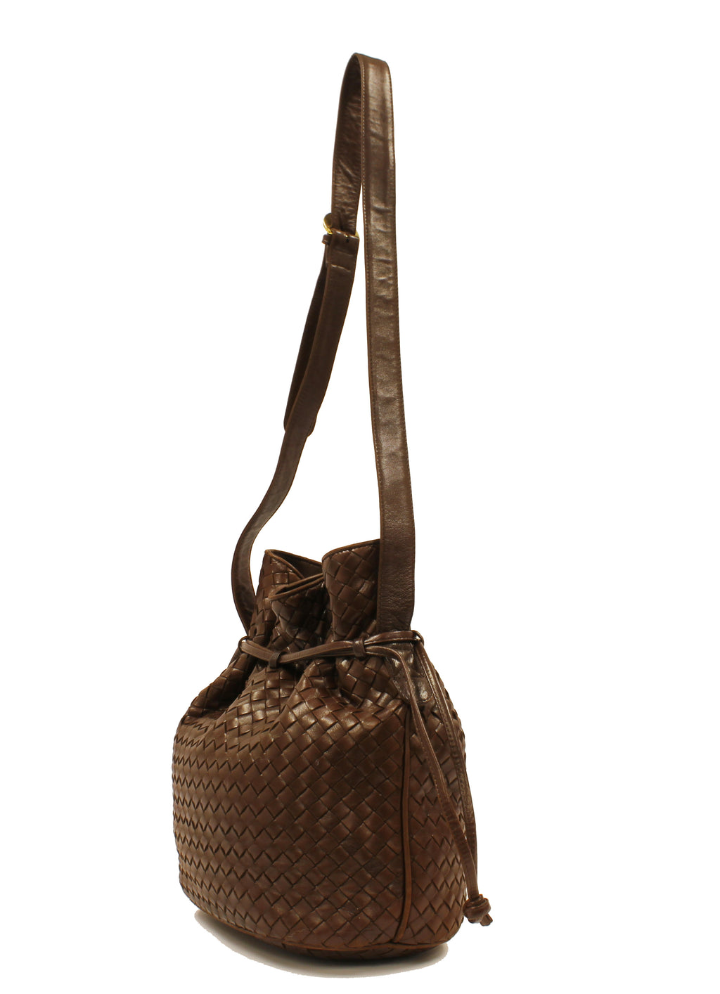 Bottega Veneta Dark  Brown Leather Bag