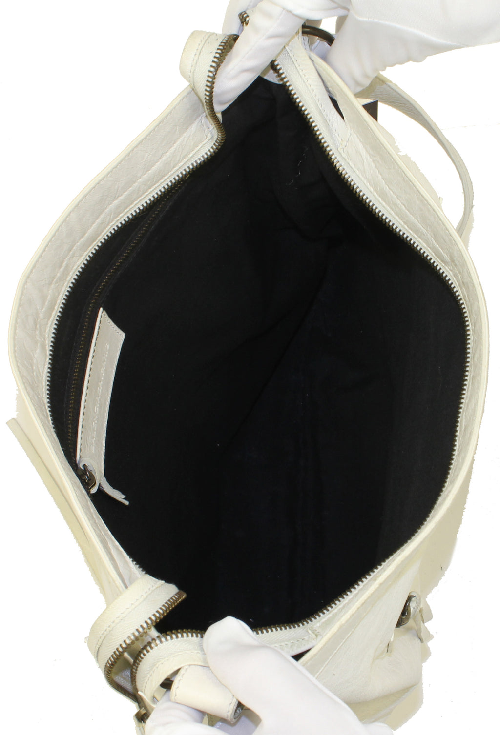 Balenciaga White Shoulder Bag