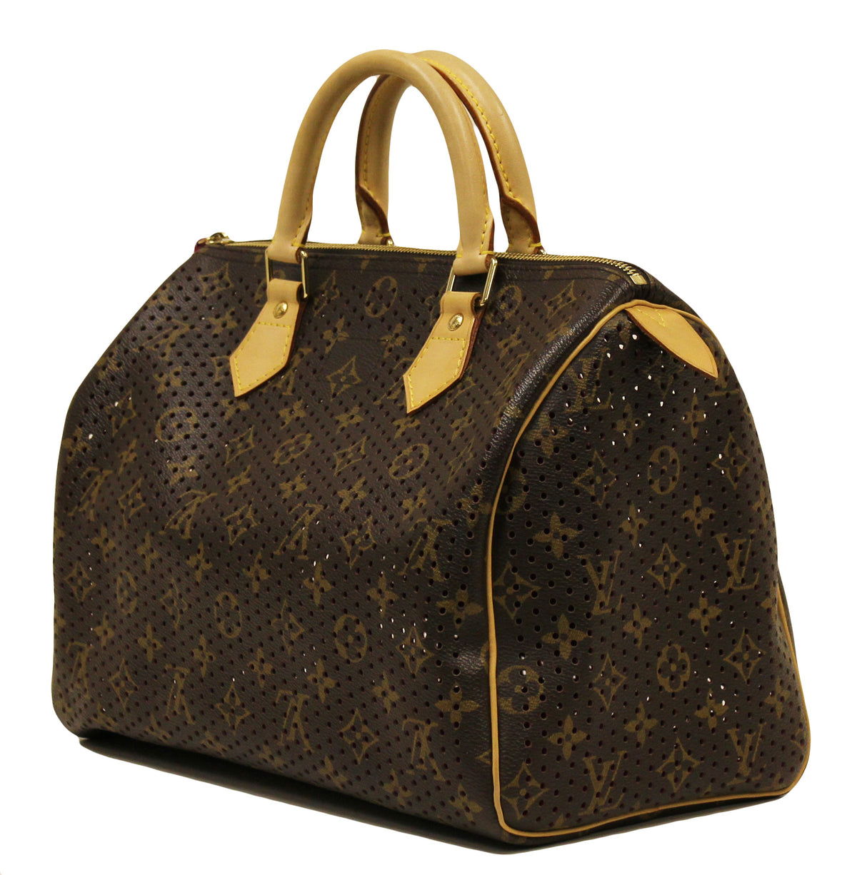 Louis Vuitton Perforated Speedy 30cm - Interior fuschia