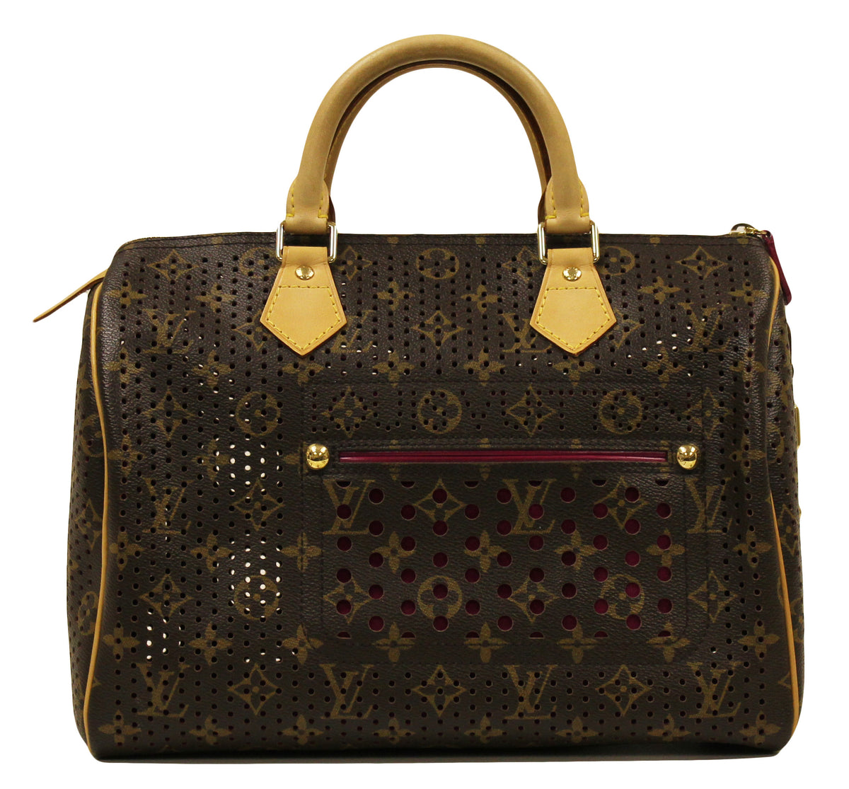 Louis Vuitton Perforated Speedy 30cm - Interior fuschia