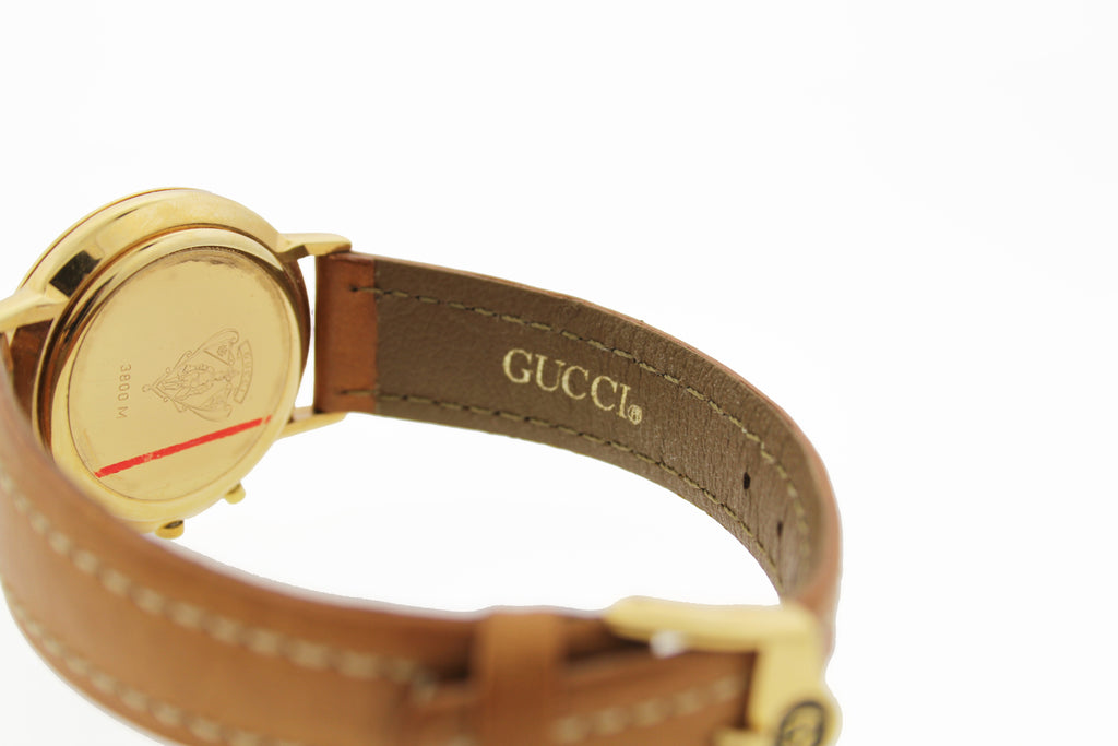 Gucci Watch With Gold Tone Face