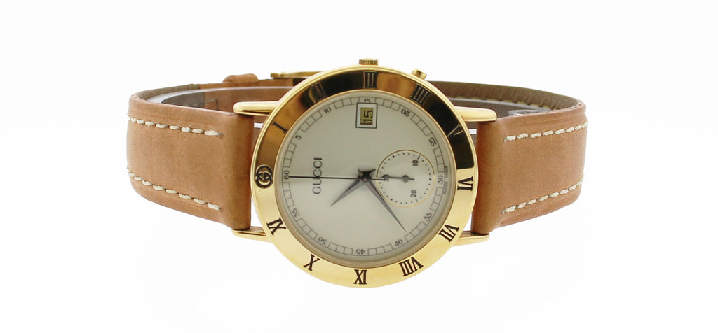 Gucci Watch With Gold Tone Face