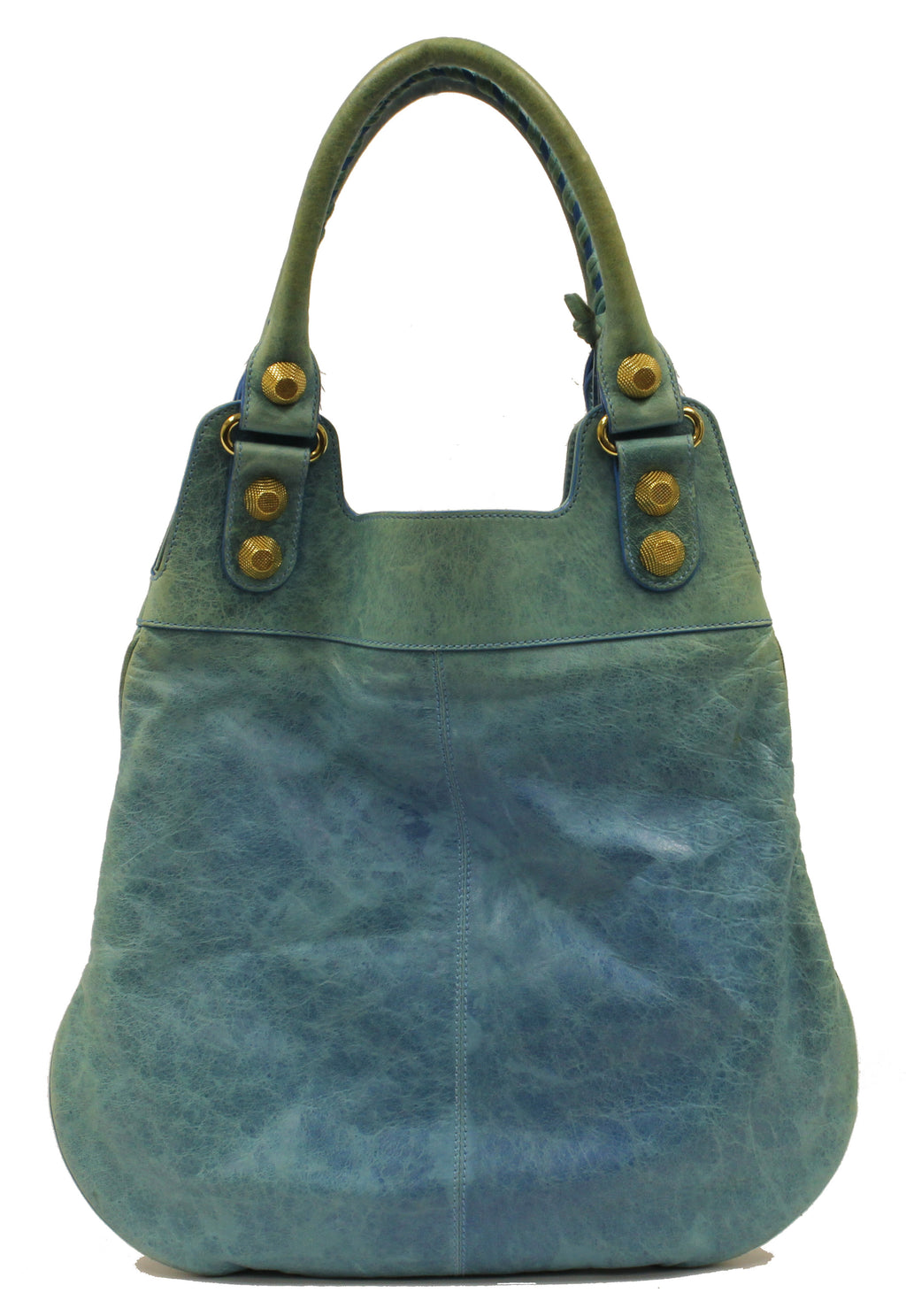 Balenciaga Giant Slim Blue Shoulder Bag