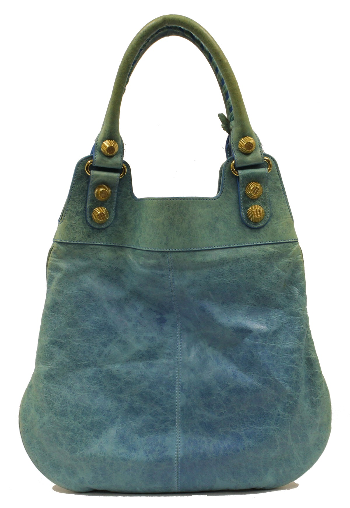 Balenciaga Giant Slim Blue Shoulder Bag