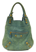 Balenciaga Giant Slim Blue Shoulder Bag