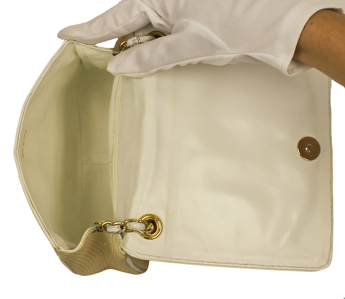 Chanel Beige Straw and Leather Shoulder Bag Gold Chain CC