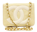 Chanel Beige Straw and Leather Shoulder Bag Gold Chain CC