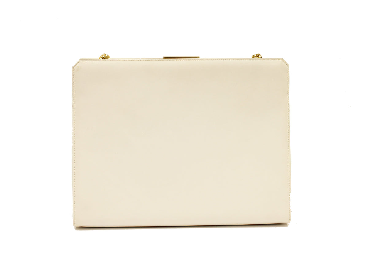 Salvatore Ferragamo White Leather bag