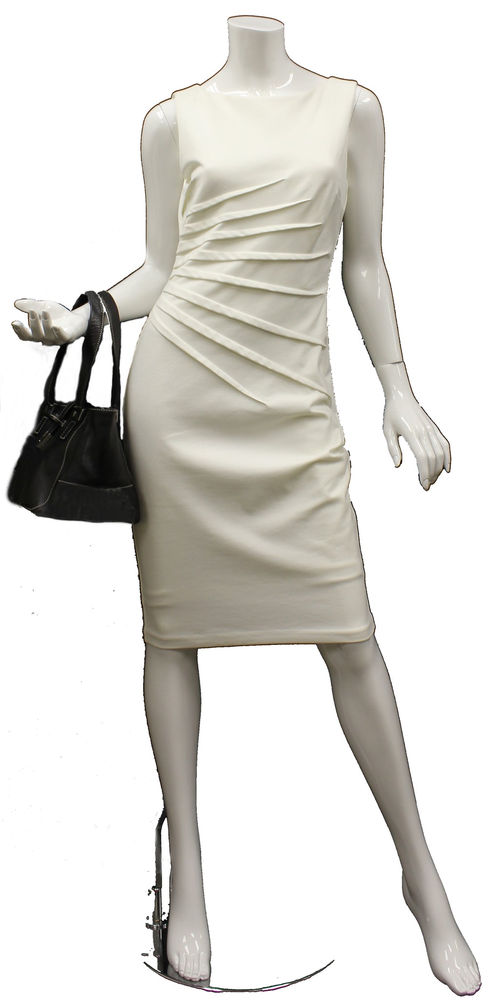 Lamberston Truex Tote Bag With Silver Tone Closure