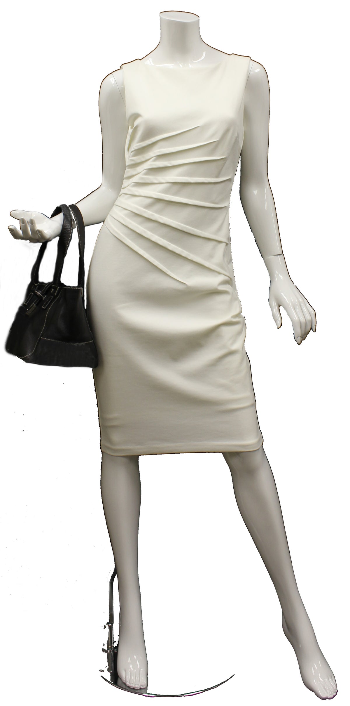 Lamberston Truex Tote Bag With Silver Tone Closure