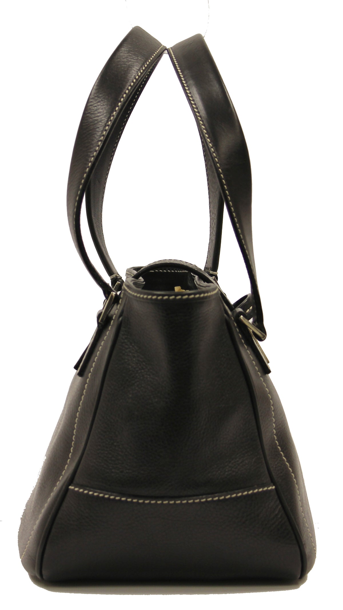 Lamberston Truex Tote Bag With Silver Tone Closure