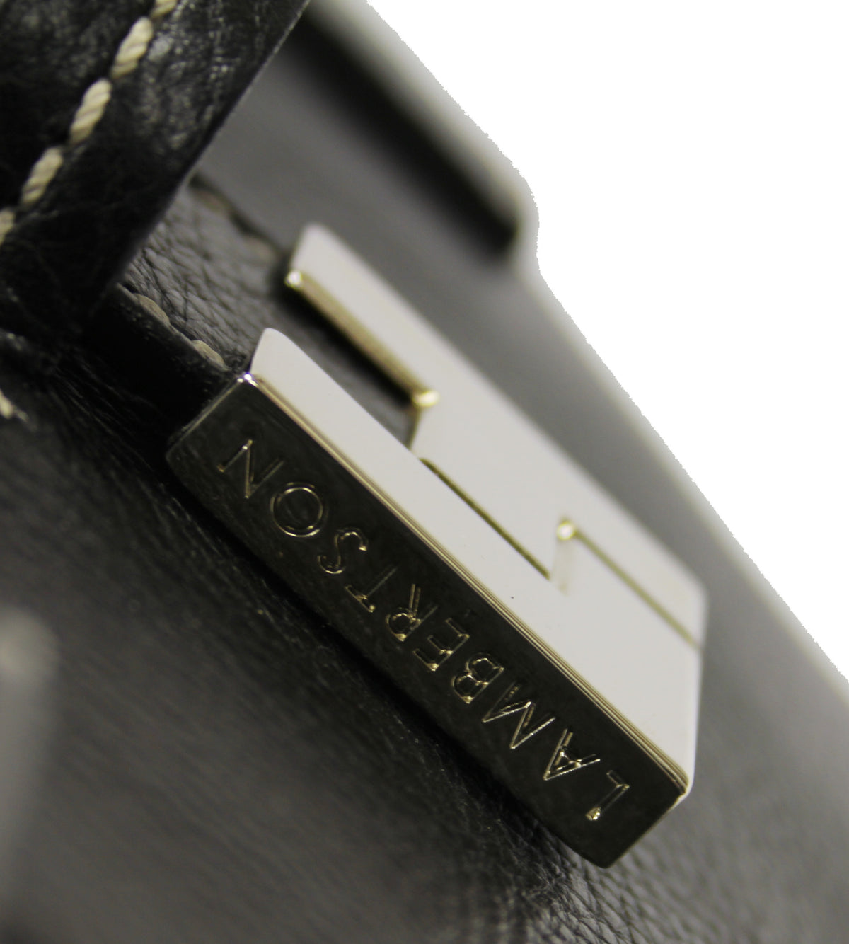 Lamberston Truex Tote Bag With Silver Tone Closure
