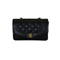 Chanel Vintage Black Caviar Matelasse Flap Bag