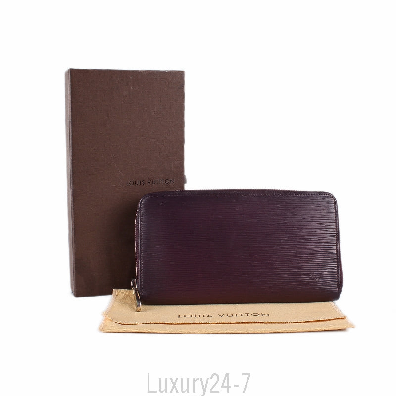 Louis Vuitton Purple Epi Zippy Organizer Wallet