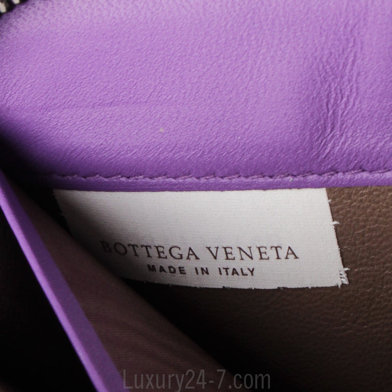 Bottega Veneta Purple Intrecciato Leather Wallet