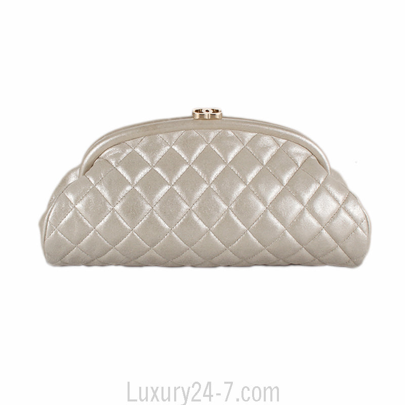 Chanel Pale Gold Timeless Clutch