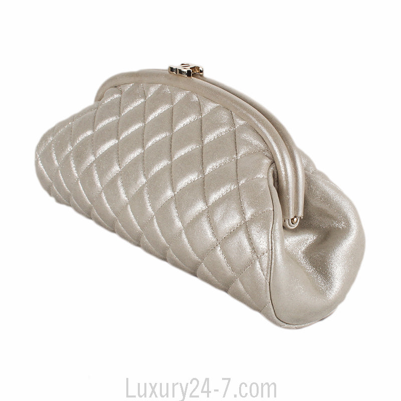 Chanel Pale Gold Timeless Clutch