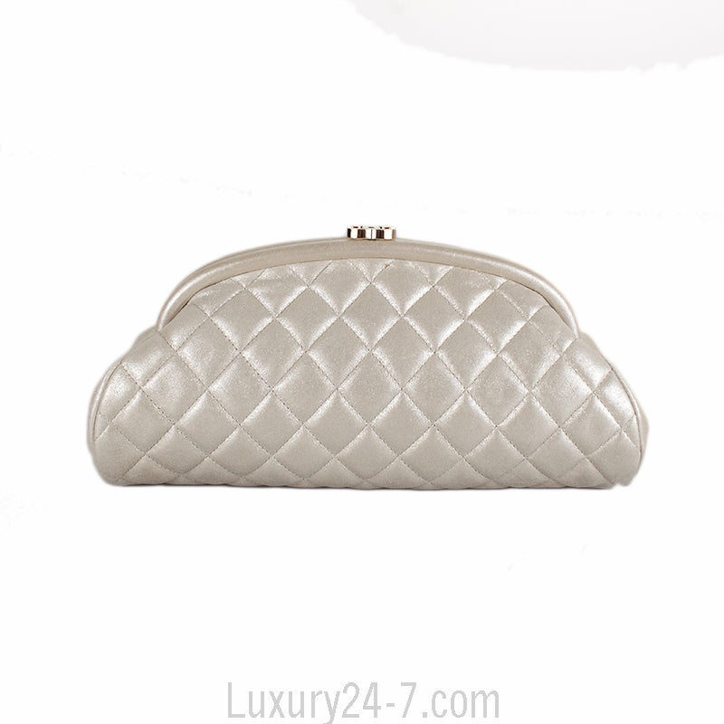 Chanel Pale Gold Timeless Clutch