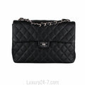 Chanel Black Caviar Classic Jumbo Single Flap Bag
