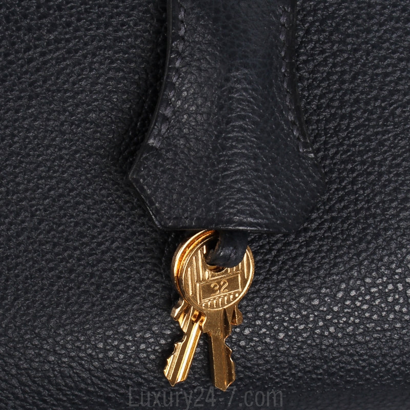 Hermes Indigo Vache Trekking Birkin 35