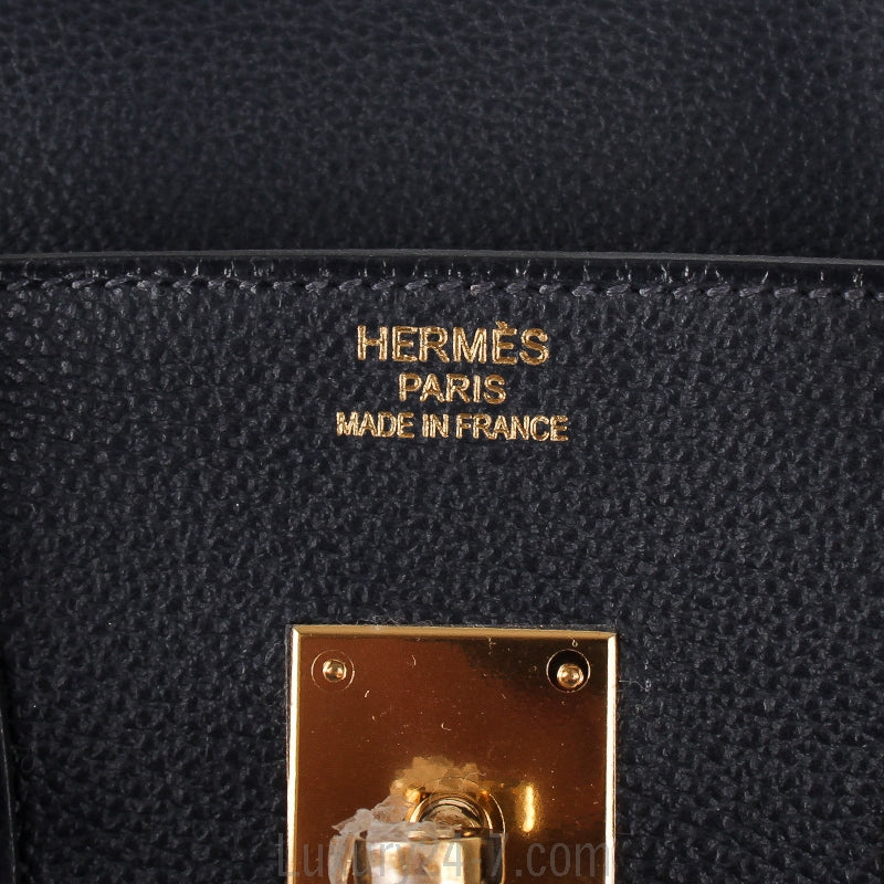 Hermes Indigo Vache Trekking Birkin 35
