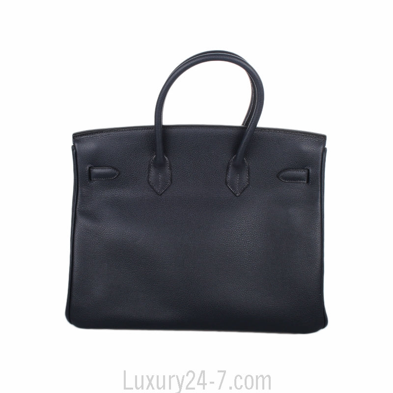 Hermes Indigo Vache Trekking Birkin 35
