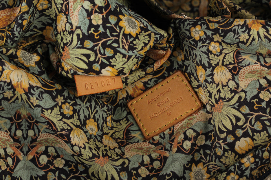 Louis Vuitton Denim Patchwork Bowly Blue Bag